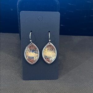 Silpada Two-Tone Silver and Gold Earrings